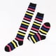 thumbnail image 2 of XmhyTop 3 pares de calcetines por encima de la rodilla, calcetines hasta la rodilla, medias altas hasta el muslo, calcetines hasta la rodilla para mujer, para cosplay de niña, uso diario, 3 colores, 2 of 2