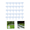 White A10, variant on Edging for Landscaping, 30Pcs Garden Edging, Dark Grey Cobbled Stone Effect Flower Bed with Ground for Gardens, Landscaping, Farms