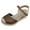 Brown, variant on Retro Wedge Sandls for Women Hollow Out Closed Toe Platform Sandals with Buckle Strap Summer Non Slip Dressy Shoes Brown Size 7.5