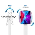 thumbnail image 3 of Mount-It! Universal Tablet Floor Stand (Universal Kiosk) White (MI-3788W), 3 of 7