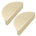 thumbnail image 1 of 2Pcs 64Mm Laiton Or Demi Lune Tirer Armoire de Cuisine Porte Tiroir Poignée, 1 of 8
