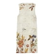 thumbnail image 3 of Fall Flowers Leaves Butterfly Dragonfly Oil Painting Spring Summer Dresses for Women Fashion T-shirt Dress Casual Sleeveless Loose Sundress with Pockets, 3 of 5