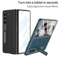 thumbnail image 3 of Dteck for Samsung Galaxy Z Fold 6 Case with Built-in Screen Protector, Adjustable Kickstand Slim Fit PU Leather Phone Cover for Smsung Z Fold6 5G,Silver, 3 of 5