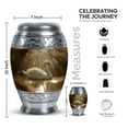 thumbnail image 3 of Sunlit Waters Large Urn, Cremation Urns For Adult Man Ashes, Urn For Ashes For Women, Funeral Urns For Human Ashes 10 Inch, Burial Urns For Men Ashes, Urns For Ashes, Memorial Urns For Mom And Dad Ash, 3 of 5