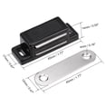 thumbnail image 3 of Uxcell Magnetic Latches Catch Magnet Metal Plastic  Black 16 Pack, 3 of 6