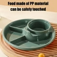 thumbnail image 5 of Divided Plates for Adults，Portion Control Plate Sectioned with Dividers, 7.68 Inch Plastic Food Separator Dinner Plates，Microwave Safe, 5 Compartment Dinner Trays（4 colors）, 5 of 6