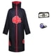 thumbnail image 1 of Disfraz de Akatsuki para niños y adultos, traje de Cosplay, anillo de diadema, bata de Uchiha de Anime, ropa para Halloween, 1 of 4