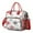 White Christmas Snowflake, variant on Red Christmas Tree Pattern Womens Lunch Box for Work,Insulated Large Lunch Bag for Tween and Teen,Loncheras Para Mujer,Leakproof Adult Lunch Bag for Work,Beach,Travel,Picnic,Camping