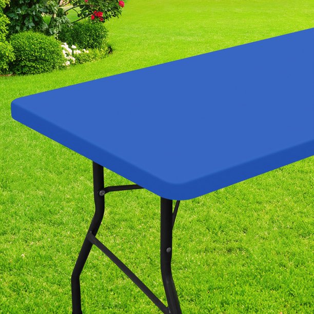 Mantel Smiry rectangular impermeable 30x72 cm de poliéster azul