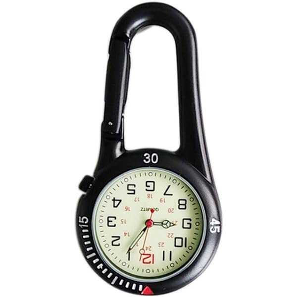 wonima02 Amyto Clip On Outdoor Quartz Watches Carabiner Watches Come with Extra Battery