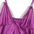 thumbnail image 5 of Fashion Women Sleeveless Nightdress Gown Cozy Lingerie Silk Lace Robe Dress Sleepwear, 5 of 8