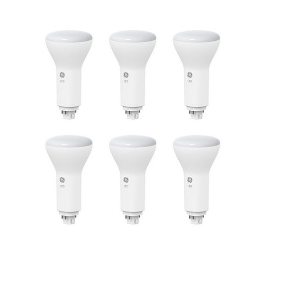 (6 bulbs) GE 33956 LED plug-in lamp LED9G24Q-V/827 non-dimmable LED lamp, 9 watts 2700, 1100 lumens
