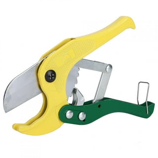 Bates- PVC Pipe Cutter, Cuts up to 1.5 Inch, Ratcheting PVC Pipe Cutter  Tool, Pipe Cutters PVC, PVC Pipe Shears