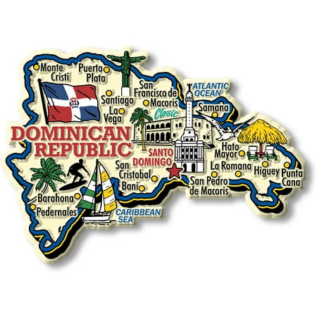 

Dominican Republic Jumbo Country Magnet by Classic Magnets