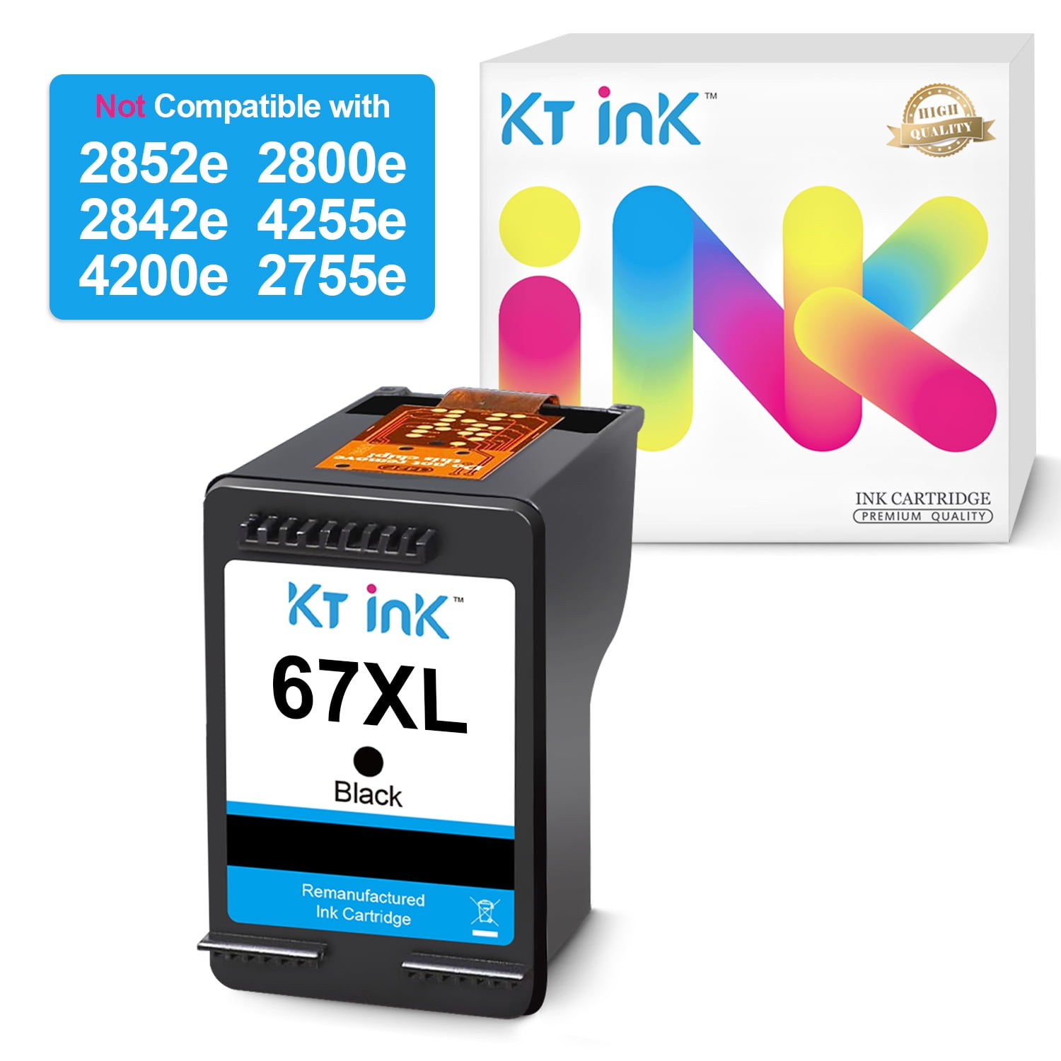 4-Pack High-Yield BCMY Ink Cartridge for Lexmark 100XL