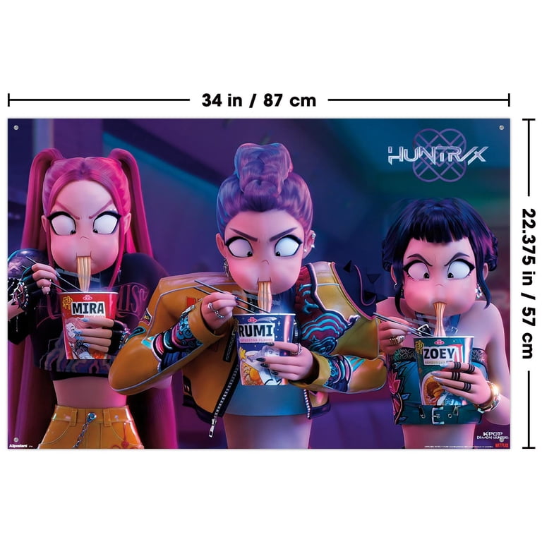 Netflix KPop Demon Hunters (2025) - Huntrix Noodles Wall Poster