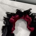 thumbnail image 6 of Jiibva Japanese Bowknot Plush Bunny Hair Hoop Ribbon Lace Lolita Rabbit Ears Headband Furry Cute Cosplay Hair Bands Head Accessories, 6 of 7