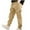 Khaki, variant on Boys Cargo Pants- Straight Leg Fashion Elastic Waist Kids Cotton Joggers Size 8