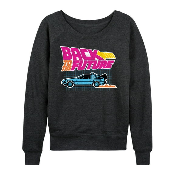 Back To The Future - Retro Logo - Women's Lightweight French Terry Long Sleeve Shirt