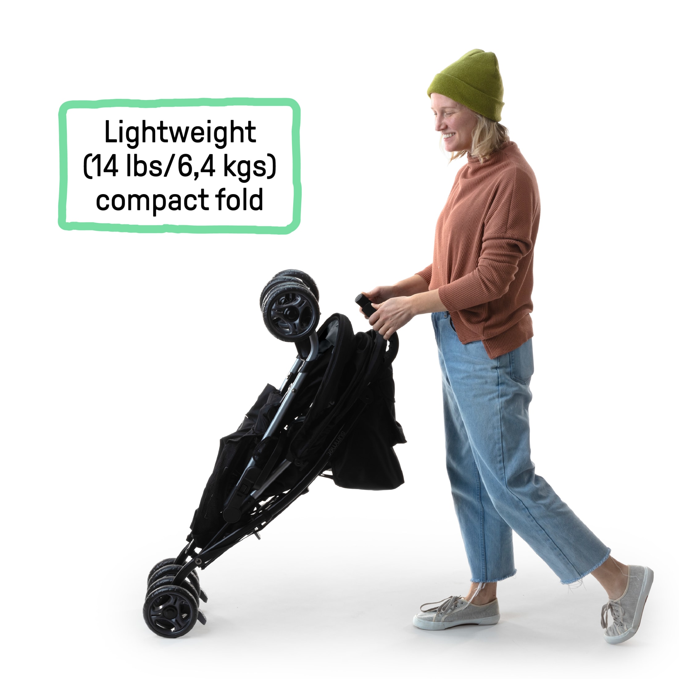 Ingenuity 3Dlite Convenience Stroller, Green photo 2