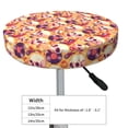thumbnail image 3 of Cauagu Skull rock record Print Round Stool Covers,Seat Cushion for Round Bar Stool Chair Seat Cover for Bar Round Chair Fits for 12/13/14in Bar Stool Cushion, 3 of 7