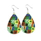 thumbnail image 1 of Teissuly Women Fashion ST. Patrick's Day Green Drop Shape Printing Earrings Ear Studs Teissuly WER202401222611, 1 of 1
