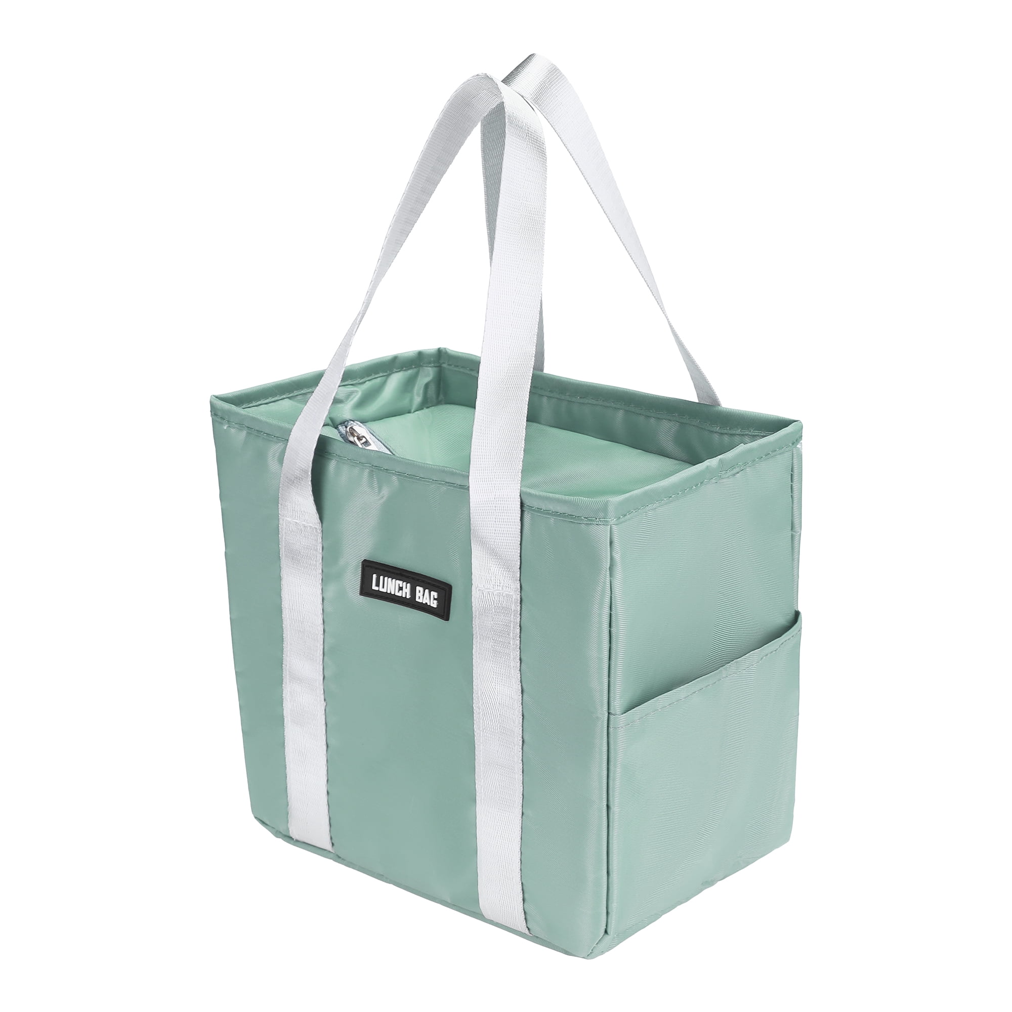 Unique Bargains Insulated Lunch Bag for Women and Men for Work Office Blue