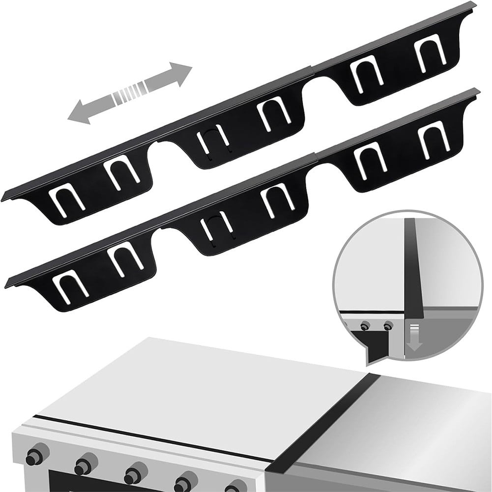 SPRING 4Pcs Stove Gap Covers Stainless Steel Range Trim Kit Stove Counter Gap Cover