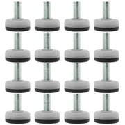 Uxcell M10 x 20 x 30mm Furniture Glide Leveling Feet Adjustable Leveler Floor for Table Desk Leg 16Pcs