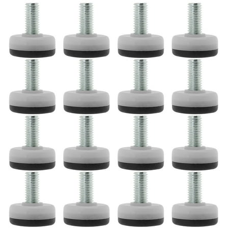 Uxcell M10 x 20 x 30mm Furniture Glide Leveling Feet Adjustable Leveler Floor for Table Desk Leg 16Pcs