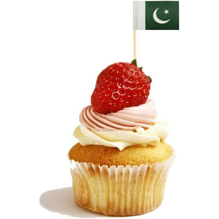  stidsds 100 Pcs Pakistan Flag Pakistan Toothpick