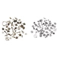 thumbnail image 1 of 100 Uds., Colgantes de de aleación de plata antigua, accesorios para manualidades DIY, colgantes de joyería Fernando Colgantes de aleación para joyería de bricolaje., 1 of 8