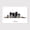 Abidjan Skyline, variant on Beirut Skyline Country Outline Wall Art – Stylish Minimal Canvas Decor – 8x12 inch
