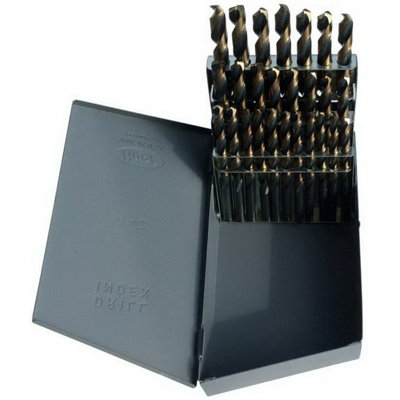 Drill America KFD26J-SET 26 Piece Heavy Duty High Speed Steel Drill Bit Set (Sizes A - Z), KFD Series