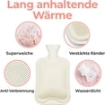 thumbnail image 4 of Bonita funda de felpa, bolsa de agua caliente de goma para terapia de frío y calor, diseño a prueba de fugas, resistente a altas temperaturas, 4 of 7