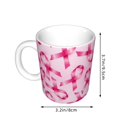 thumbnail image 2 of Yiaed Breast Cancer Ribbons Awareness Print Ceramics Coffee,Large Handle Design,Extra Large Tea and Coffee Cup for Office and Home Mugs, 2 of 6