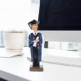 thumbnail image 2 of WHAMVOX Graduation Cap Decor Graduation Figurine Resin Decorative 1 Set Students Party Centerpiece, 2 of 4