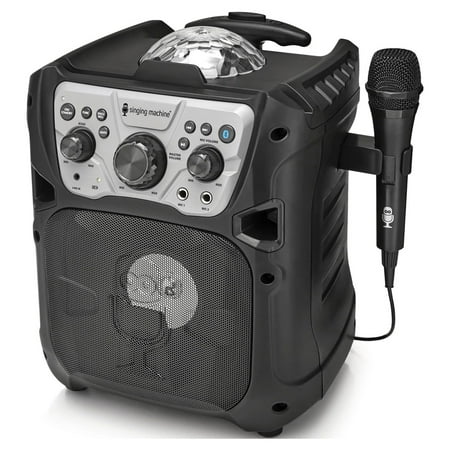 Singing Machine Fiesta Go with Multi-colored LED lights, SML640, Black