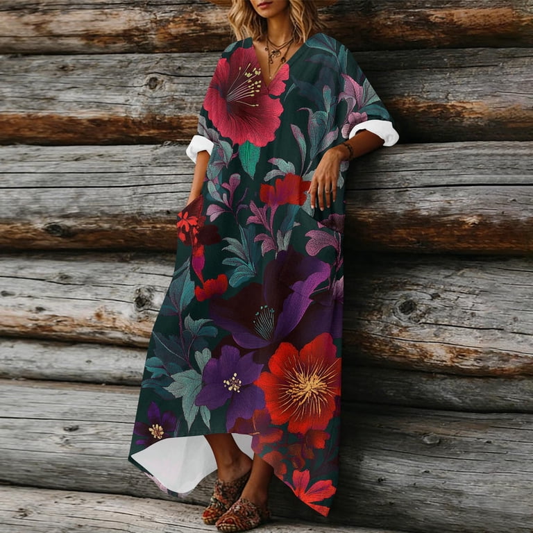 boho shift dress with sleeves Boho V-Neck Bell Sleeve Mini Dress | Vintage-Inspired Charm