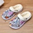thumbnail image 2 of Pandaie Plush House Slippers Womens Mens Fleece Lined Clogs Sandals Slip on Garden Shoes Indoor Outdoor Mules Black 8.5, 2 of 4