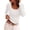 White, variant on PRETTYGARDEN Women's Fall Lightweight Ribbed Knit Sweaters | Stretchy Cozy Knitwear,Scalloped Scoop Neck,Long Sleeve Shirts,Slim Fitted Pullover,Basic Layering Tops,Cute Casual Outfits
