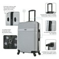 thumbnail image 4 of InUSA Resilience 24" Hardside Lightweight Luggage with Spinner Wheels, Handle, and Trolley, Silver, 4 of 10