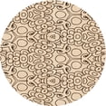 thumbnail image 1 of Ahgly Company Machine Washable Indoor Square Transitional Light Brown Area Rugs, 3' Square, 1 of 7