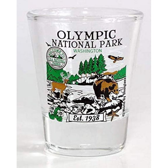 Olympic Washington National Park Series Collection Shot Glass