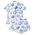 thumbnail image 3 of Endives Pajamas Set for Women Print Womens Nightwear 2 Piece Pajamas Set Short Sleeve Button Down Shirt and Short Soft Sleepwear Lounge Sets for Women, 3 of 3