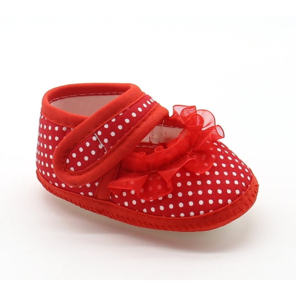 Saient Baby Newborn Girls Shoes Polka Dot Soft Sole Cotton First Walkers Moccasins leisure Baby Shoes