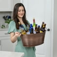 thumbnail image 4 of BREKX Set of 2 Model Colt Beverage Tubs in Antique Copper Finish, 4 of 7