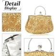thumbnail image 4 of Evening Clutch Bag for Women Vintage Beaded Sequin Handbag Bridal Wedding Purse, 4 of 5