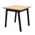 thumbnail image 2 of Newport Reception Waiting 20x20" Wood End Table / Black Steel / Natural, 2 of 5