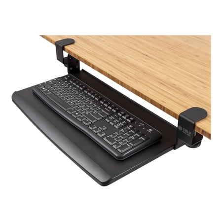 Stand Up Desk Store Compact Clamp-On Retractable Adjustable Height Under Desk Keyboard Tray | for Desks Up to 1.5  (Small  24.5  Wide) price history on PriceWatchPro